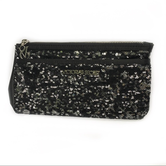 Victoria's Secret Handbags - Victoria’s Secret Sequined Clutch/Cosmetic Bag